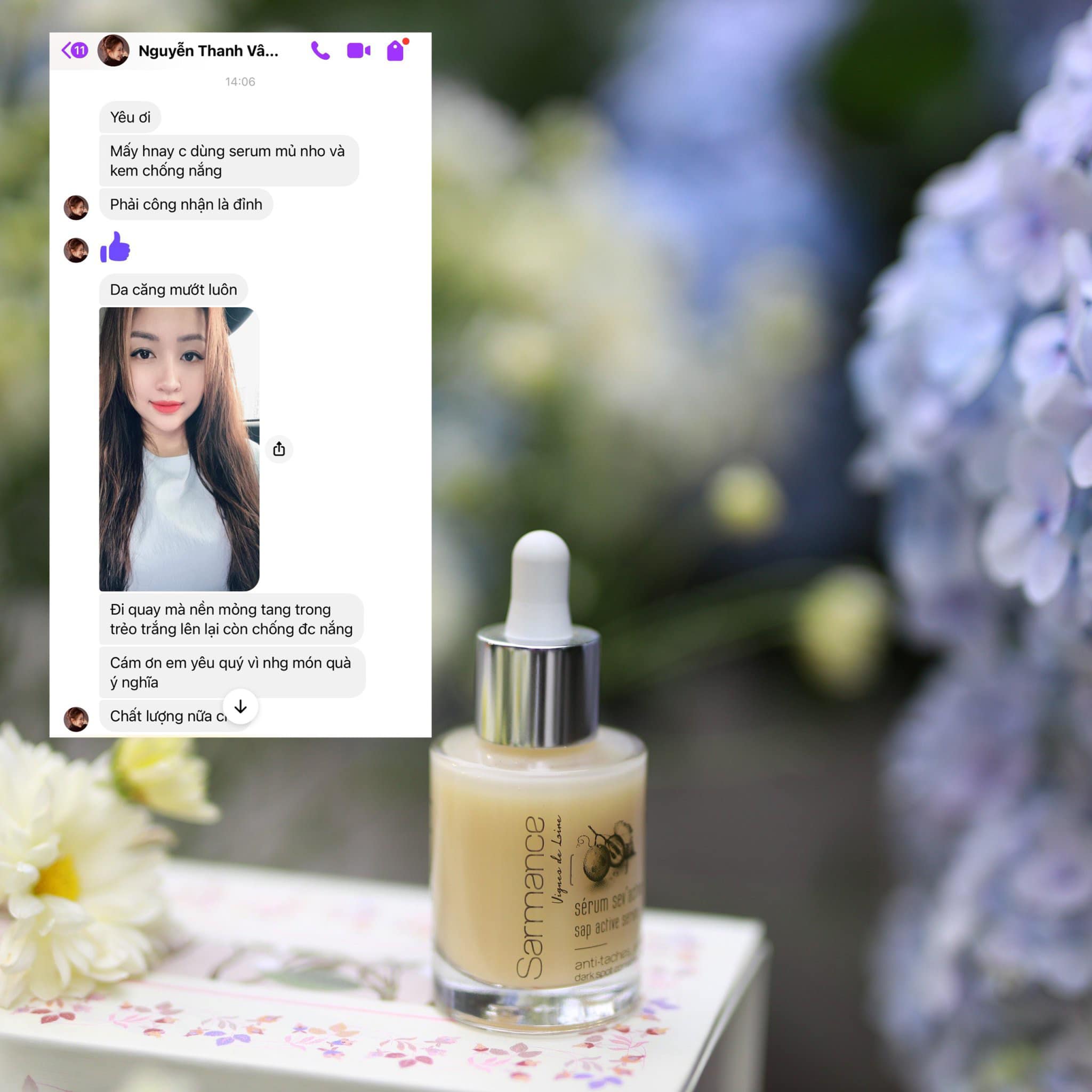 serum hữu cơ sáng da chống lão hoá